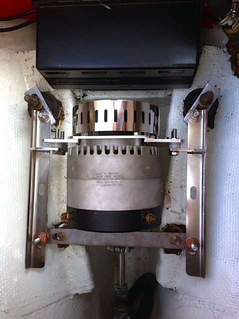 Electric motor and mount detail